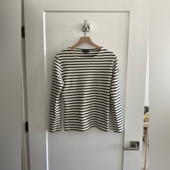 Armor Lux Black and Cream Striped Marinière - Picture 1 of 6